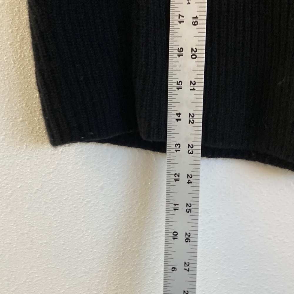 Frame Denim Cashmere Baby Wool Yak Sweater Tee Black Crew Neck Small - Picture 4 of 8